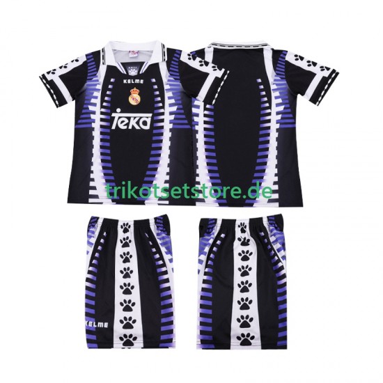 Real Madrid Retro 1997 1998 Kinder Trikotset Ausweich Kurzarm