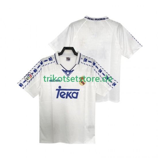Real Madrid Retro 1996 1997 Herren Trikot Heim Kurzarm