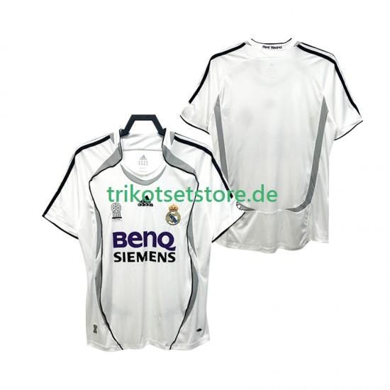 Real Madrid Retro 2006 2007 Herren Trikot Heim Kurzarm