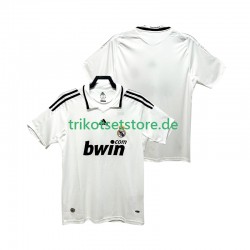 Real Madrid Retro 2008 2009 Herren Trikot Heim Kurzarm