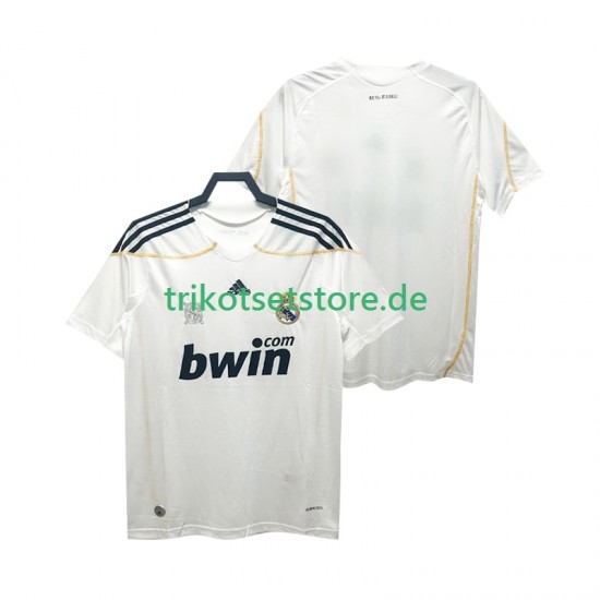 Real Madrid Retro 2009 2010 Herren Trikot Heim Kurzarm