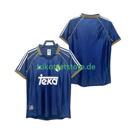 Real Madrid Retro 1998 2000 Herren Trikot Ausweich Kurzarm
