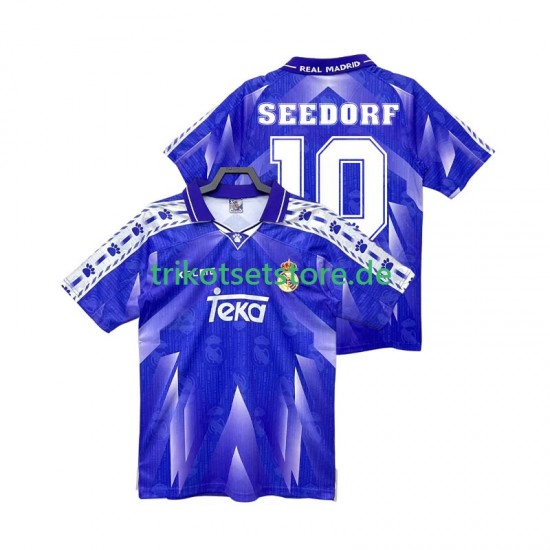 Real Madrid SEEDORF 10 Retro 1996 1997 Herren Trikot Auswärts Kurzarm