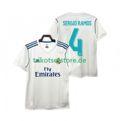Real Madrid SERGIO RAMOS 4 Retro 2017 2018 Herren Trikot Heim Kurzarm