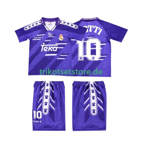 Real Madrid TOTTI 10 Retro 1994 1996 Kinder Trikotset Auswärts Kurzarm