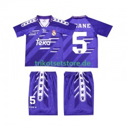 Real Madrid ZIDANE 5 Retro 1994 1996 Kinder Trikotset Auswärts Kurzarm