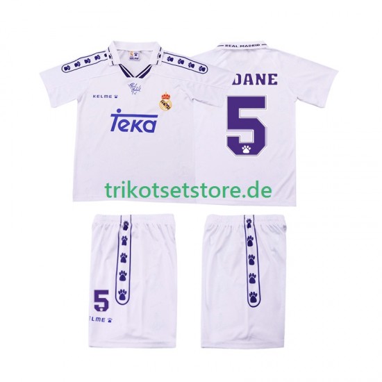 Real Madrid ZIDANE 5 Retro 1994 1996 Kinder Trikotset Heim Kurzarm
