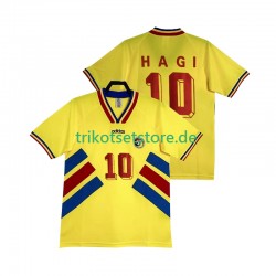 Rumänien Hagi 10 Retro 1994 Herren Trikot Heim Kurzarm