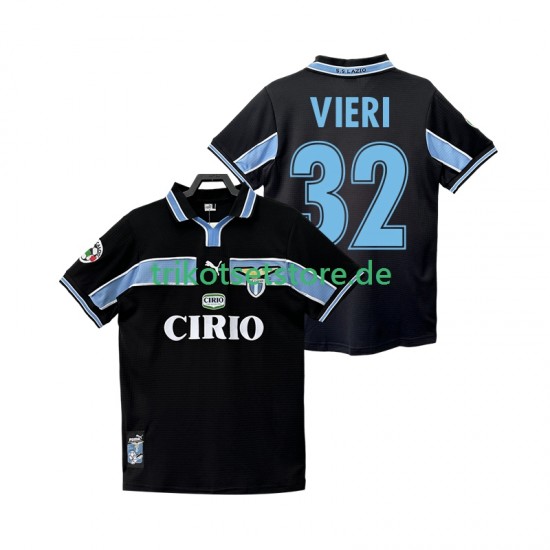 Lazio Rom VIERI 32 Retro 1998 1999 Herren Trikot Auswärts Kurzarm