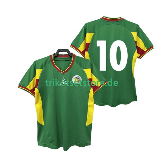 Senegal 10 Retro 2002 Herren Trikot Auswärts Kurzarm