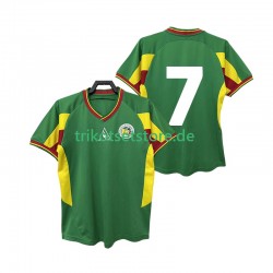 Senegal 7 Retro 2002 Herren Trikot Auswärts Kurzarm