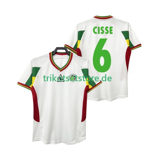 Senegal CISSE 6 Retro 2002 Herren Trikot Heim Kurzarm