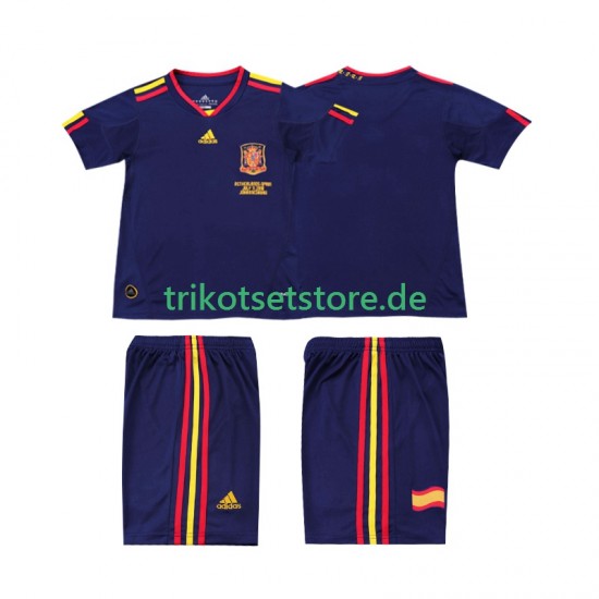 Spanien Retro 2010 Kinder Trikotset Auswärts Kurzarm