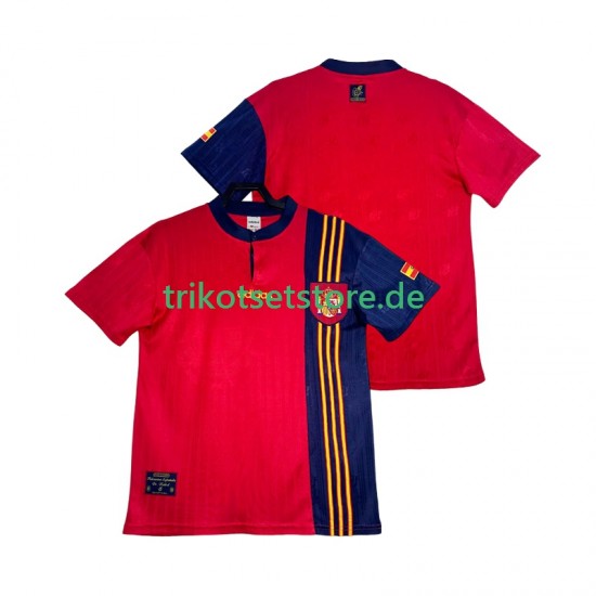 Spanien Retro 1996 Herren Trikot Heim Kurzarm