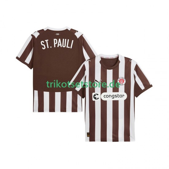 St. Pauli 2025-2026 Herren Trikot Heim Kurzarm