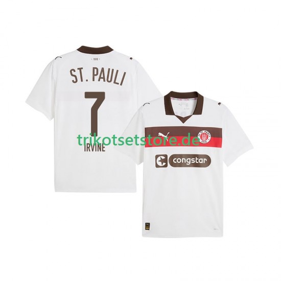 St. Pauli Jackson Irvine 7 2025-2026 Herren Trikot Auswärts Kurzarm