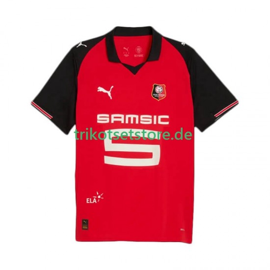 Stade Rennes 2025-2026 Herren Trikot Heim Kurzarm