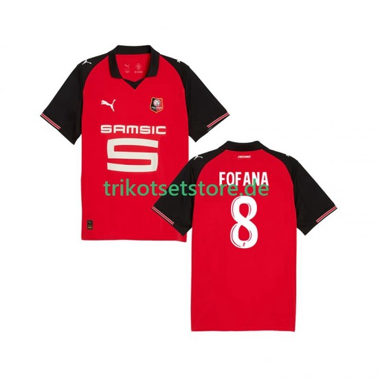 Stade Rennes Seko Fofana 8 2025-2026 Herren Trikot Heim Kurzarm