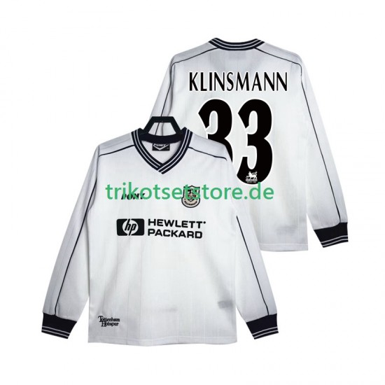 Tottenham Hotspur KLINSMANN 33 Retro 1997 1999 Herren Trikot Heim Langarm