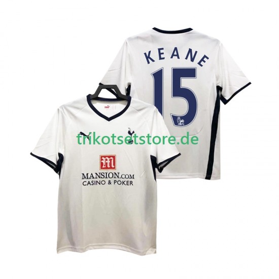 Tottenham Hotspur Keane 15 Retro 2008 2009 Herren Trikot Heim Kurzarm