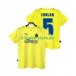 Villarreal CF FORLAN 5 Retro 2005 2006 Herren Trikot Heim Kurzarm