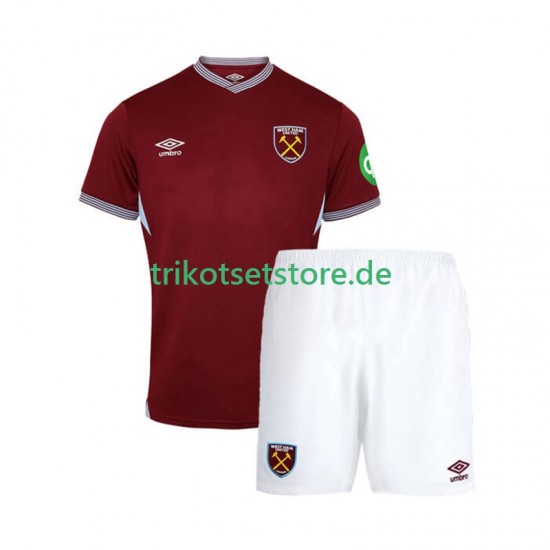 West Ham United 2025-2026 Kinder Trikotset Heim Kurzarm