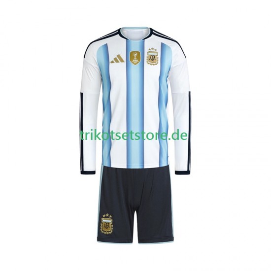 Argentinien World Cup 2026 Kinder Trikotset Heim Langarm