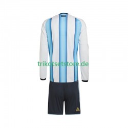 Argentinien World Cup 2026 Kinder Trikotset Heim Langarm