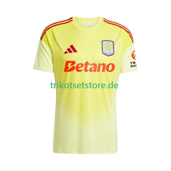 Aston Villa Torwart 2025-2026 Herren Trikot Auswärts Kurzarm