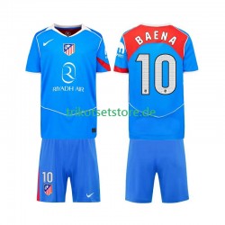 Atlético Madrid Alex Baena 10 2025-2026 Kinder Trikotset Ausweich Kurzarm