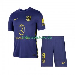 Atlético Madrid Alexander Sorloth 9 2025-2026 Kinder Trikotset Auswärts Kurzarm