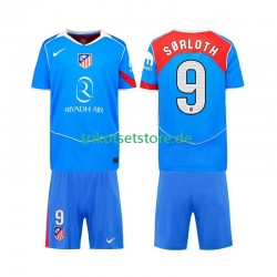Atlético Madrid Alexander Sorloth 9 2025-2026 Kinder Trikotset Ausweich Kurzarm