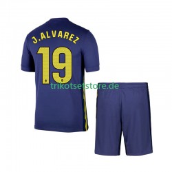 Atlético Madrid Julian Alvarez 19 2025-2026 Kinder Trikotset Auswärts Kurzarm