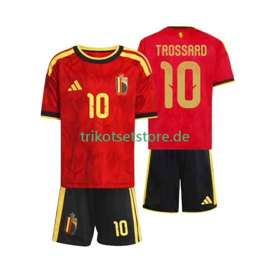 Belgien Leandro Trossard 10 World Cup 2026 Kinder Trikotset Heim Kurzarm