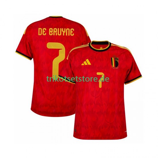 Belgien de bruyne 7 World Cup 2026 Herren Trikot Heim Kurzarm