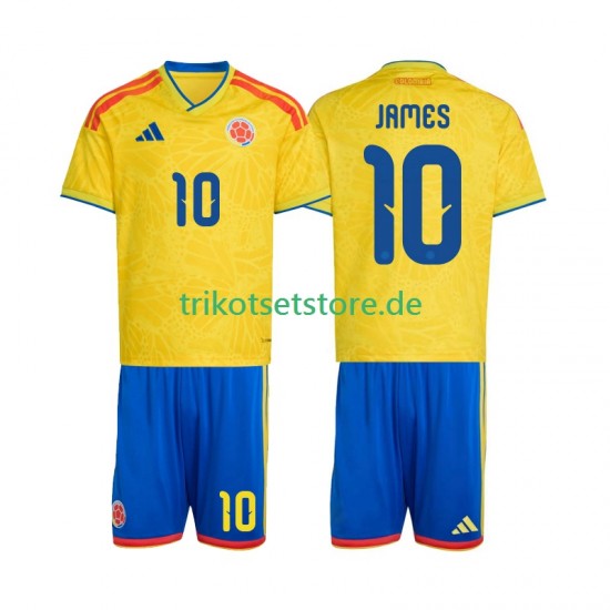 Kolumbien James Rodriguez 10 World Cup 2026 Kinder Trikotset Heim Kurzarm