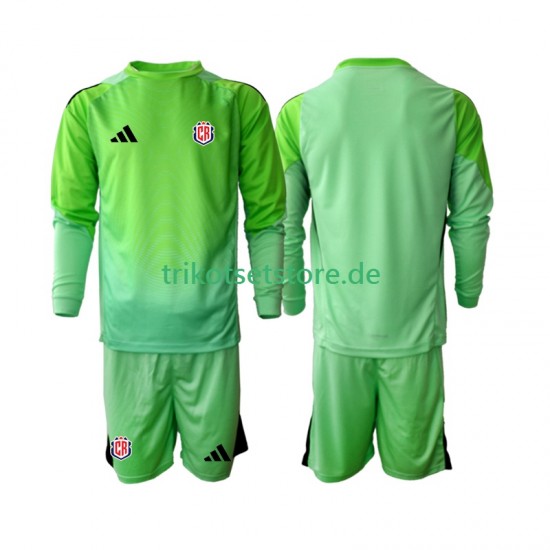 Costa Rica Torwart 2025 Kinder Trikotset Heim Langarm