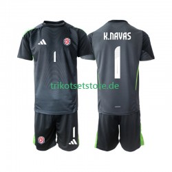 Costa Rica Torwart Keylor Navas 1 2025 Kinder Trikotset Auswärts Kurzarm