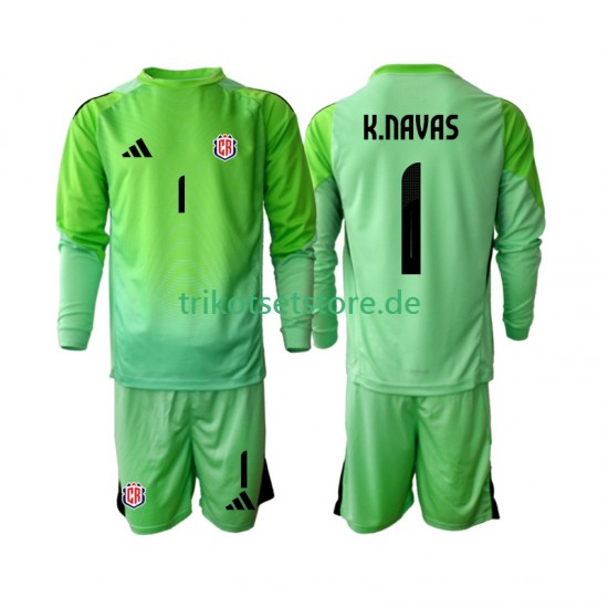 Costa Rica Torwart Keylor Navas 1 2025 Kinder Trikotset Heim Langarm
