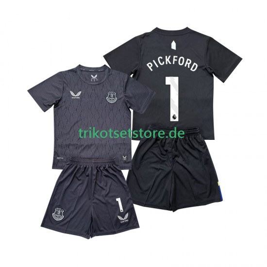 Everton Torwart Pickford 1 2025-2026 Kinder Trikotset Auswärts Kurzarm