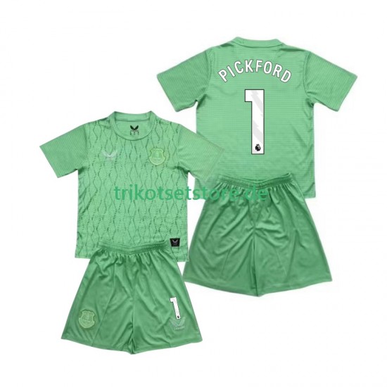 Everton Torwart Pickford 1 2025-2026 Kinder Trikotset Heim Kurzarm