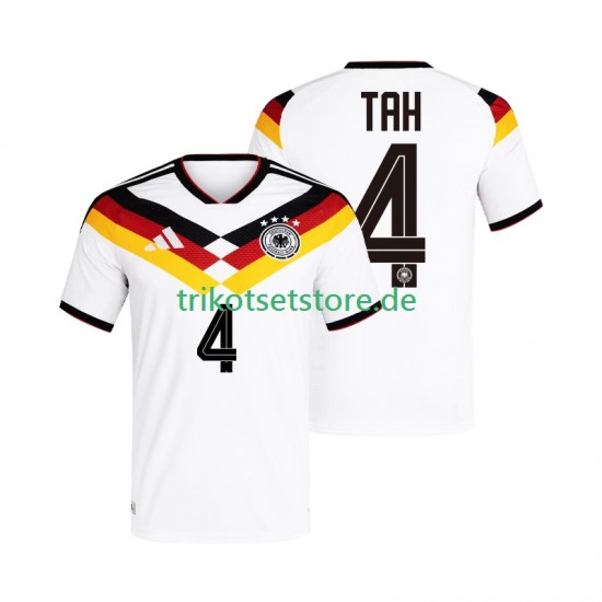 Deutschland Jonathan Tah 4 World Cup 2026 Herren Trikot Heim Kurzarm