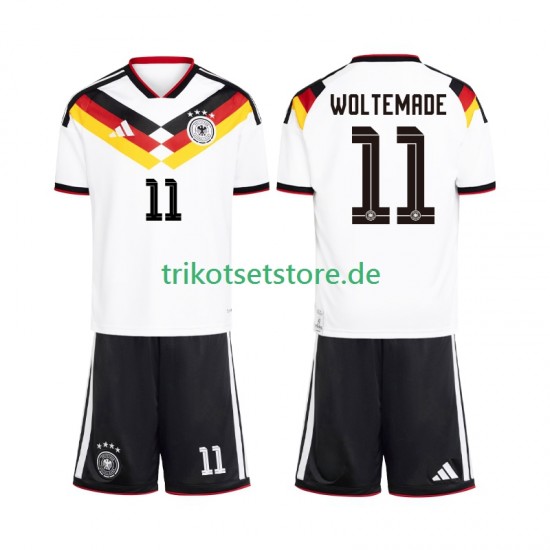 Deutschland Woltemade 11 World Cup 2026 Kinder Trikotset Heim Kurzarm