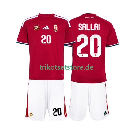 Ungarn Sallai 20 World Cup 2026 Kinder Trikotset Heim Kurzarm