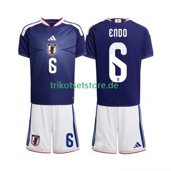 Japan Wataru Endo 6 World Cup 2026 Kinder Trikotset Heim Kurzarm