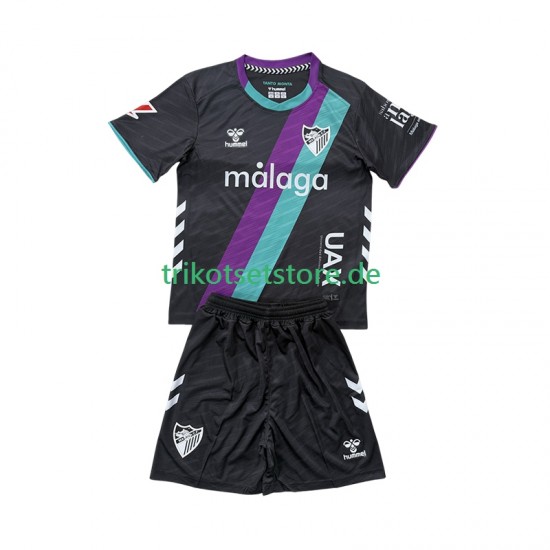Málaga CF 2025-2026 Kinder Trikotset Auswärts Kurzarm