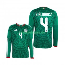 Mexiko Edson Alvarez 4 World Cup 2026 Herren Trikot Heim Langarm