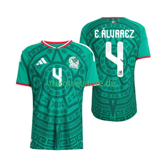 Mexiko Edson Alvarez 4 World Cup 2026 Herren Trikot Heim Kurzarm