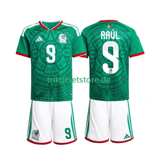 Mexiko Raul Jimenez 9 World Cup 2026 Kinder Trikotset Heim Kurzarm