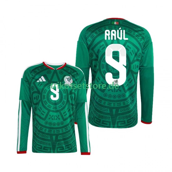 Mexiko Raul Jimenez 9 World Cup 2026 Herren Trikot Heim Langarm
